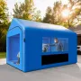 VEVOR Inflatable Paint Booth, 4 x 3 x 2.8 m, Inflatable Spray Booth with 750W Powerful Blower and Air Filter System, Triangular 