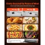 Commercial Electric Drawer Warmer, Three-Drawer Stainless Steel Food Warmer, Freestanding Standard Warming Drawer Cabinet, 30-85