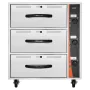 Commercial Electric Drawer Warmer, Three-Drawer Stainless Steel Food Warmer, Freestanding Standard Warming Drawer Cabinet, 30-85