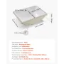 Undermount Bathroom Sink, 515 x 385 mm Rectangular White Ceramic Vessel Sink with Overflow Hole, Under Counter Drop in Modern La