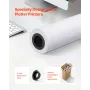 Wide Format Paper, 609.6 mm x 45.7 m Plotter Roll, 8 Rolls CAD Bond Rolls with 50.8 mm Core, 80 GSM Plotter Roll Rolls, for CAD 