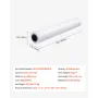 Wide Format Paper, 609.6 mm x 45.7 m Plotter Roll, 8 Rolls CAD Bond Rolls with 50.8 mm Core, 80 GSM Plotter Roll Rolls, for CAD 