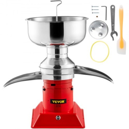 Mælkecreme Centrifugalseparator, 100L/H Output, 304 Rustfrit stål fløde separator med 5L mælke skålkapacitet, 10500