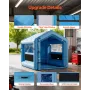 Inflatable Paint Booth, 3 x 2.5 x 2.5 m, Inflatable Spray Booth with 550W Powerful Blower and Air Filter System, Triangular Roof