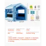 Inflatable Paint Booth, 3 x 2.5 x 2.5 m, Inflatable Spray Booth with 550W Powerful Blower and Air Filter System, Triangular Roof