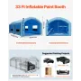 Inflatable Paint Booth, 10 x 6 x 4 m, Inflatable Spray Booth with 950W and 1100W Blowers and Air Filter System, Round Roof, for 