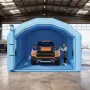 Inflatable Paint Booth, 10 x 6 x 4 m, Inflatable Spray Booth with 950W and 1100W Blowers and Air Filter System, Round Roof, for 