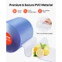 Clear PVC Strip Curtain, 30.8 m Length x 30.5 cm Width, Plastic Door Strip Bulk Roll, Walk in Freezer Cooler Curtain Strips for 