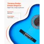 klassisk guitar, 960 mm, klassisk træguitar-startsæt til