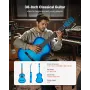 klassisk guitar, 960 mm, klassisk træguitar-startsæt til