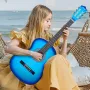 klassisk guitar, 960 mm, klassisk træguitar-startsæt til