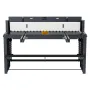 Foot Stomp Sheet Metal Shear, 1320 mm Width Manual Floor Shear, with Soild Steel Frame, Adjustable Blade Gap, Material Stops, Fo