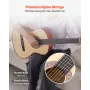 VEVOR klassisk guitar, 960 mm, klassisk træguitar-startsæt til begyndere, med nylonstrenge, koncerttaske, rem, tuner, ekstr.