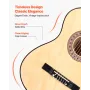 klassisk guitar, 960 mm, klassisk træguitar-startsæt til