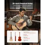 VEVOR Classical Guitar, 960 mm, Wood Classical Guitar Starter Kit for Beginners, with Nylon Strings, Gig Bag, Strap, Tuner, Extr