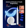 VEVOR Teeth Whitening Kit with LED Light, 32 LED Accelerator Lights, Whitening Strips, Pens and Gel Syringes, U-Shaped Tray, Wir