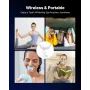 Teeth Whitening Kit with LED Light, 32 LED Accelerator Lights, Whitening Strips, Pens and Gel Syringes, U-Shaped Tray, Wireless 