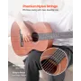 Classical Guitar, 900 mm, Wood Classical Guitar Starter Kit for Beginners, with Nylon Strings, Gig Bag, Strap, Tuner, Extra Stri