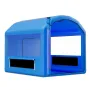 Inflatable Paint Booth, 3 x 2.6 x 2.6 m, Inflatable Spray Booth with 550W Powerful Blower and Air Filter System, Round Roof, for