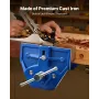 VEVOR Woodworking Vise, 7 Inch Jaw Width, Quick Release Wood Bench Vise, 8 Inch Max Jaw Opening, Heavy-duty Cast Iron Constructi