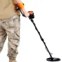 Metal Detector for Adults & Kids, 25.4 cm Waterproof Search Coil with LCD Display 7 Modes, Adjustable 104.1 cm - 132.1 cm Alumin