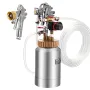 Spray Paint Pressure Pot, 2 L Pressure Pot Paint Sprayer, φ1.8mm + φ3mm Two Spray Guns Central Pneumatic Sprays Gun with Two 3 m