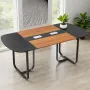 konferencebord, 1800 mm ovalt kontormødebord til 6-8 personer