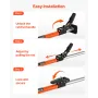 Cargo Bar, Ratcheting Cargo Bar Adjustable from 1016mm to 1854mm, Heavy-duty Steel Cargos Stabilizer with Storage Net & Non-Slip
