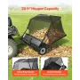 VEVOR Tow Behind Lawn Sweeper, 122cm Pull Behind Yard Sweeper, 26 cu. ft Hopper Bag Capacity, Leaf & Grass Collector with Dumpin