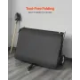 Tow Behind Lawn Sweeper, 122cm Pull Behind Yard Sweeper, 26 cu. ft Hopper Bag Capacity, Leaf & Grass Collector with Dumping Rope