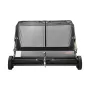 Tow Behind Lawn Sweeper, 122cm Pull Behind Yard Sweeper, 26 cu. ft Hopper Bag Capacity, Leaf & Grass Collector with Dumping Rope
