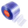 Klar PVC Strip Gardin, 30,8 m Længde x 30,5 cm Bredde, Ribbet