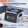VEVOR Chamber Vacuum Sealer, 380W Vacuum Pump Power, Sealing Bag Packing Machine for Wet Foods, Meat, Compact Design with 290 mm