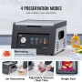 VEVOR Chamber Vacuum Sealer, 380W Vacuum Pump Power, Sealing Bag Packing Machine for Wet Foods, Meat, Compact Design with 290 mm