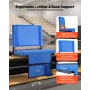 VEVOR Stadium Seat, Folding Bleacher Seat with Back Support & Thick Cushion, Padded Stadium Seats for Bleacher Includes Shoulder