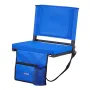 VEVOR Stadium Seat, Folding Bleacher Seat with Back Support & Thick Cushion, Padded Stadium Seats for Bleacher Includes Shoulder