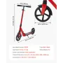 Kick Scooter for Kids Ages 8+, Teens & Adults, 2-Wheel Toddler Scooter with Adjustable Height Handlebar, Wide Anti-Slip Deck, Fo