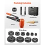 Knockout Punch Set, 147.1 kN Hydraulic Knockout Set, 12.7 to 101.6mm KO Tool Kit Hole Making Tool, KO Tools Kit W/10 Dies for Me