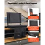 Stadium Seat, Folding Bleacher Seat with Back Support and Thick Cushion, Padded Stadium Seats for Bleacher Includes Shoulder Str