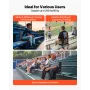 Stadium Seat, Folding Bleacher Seat with Back Support and Thick Cushion, Padded Stadium Seats for Bleacher Includes Shoulder Str
