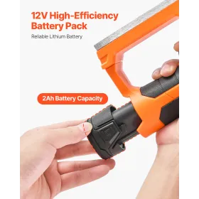 VEVOR Lithium-Ion Battery, 12V 2Ah, Portable Lithium Battery Pack Replacement, with Universal Adapter, Easy to Carry, Compatible