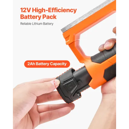 VEVOR lithium-ion-batteri, 12V 2Ah, bærbar lithium-batteripakke udskiftning, med universel adapter, let at bære, kompatibel