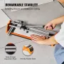 Manual Tile Cutter, 17 inch, Porcelain Ceramic Tile Cutter with Tungsten Carbide Cutting Wheel, Infrared Positioning, Anti-Skid 