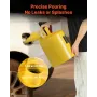 VEVOR Safety Can, 19 L Type I Yellow Safety Can for Diesel with Stainless Steel Flame Arrester, Self-Closing Lid, and PE Funnel,