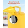 VEVOR Safety Can, 19 L Type I Yellow Safety Can for Diesel with Stainless Steel Flame Arrester, Self-Closing Lid, and PE Funnel,