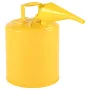 Safety Can, 19 L Type I Yellow Safety Can for Diesel with Stainless Steel Flame Arrester, Self-Closing Lid, and PE Funnel, Carbo