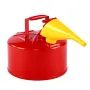 VEVOR Safety Gas Can, 9.5 L Type I Red Safety Can for Gasoline with Stainless Steel Flame Arrester, Self-Closing Lid, and PE Fun