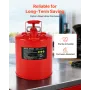 VEVOR Safety Gas Can, 19 L Type II Red Safety Can for Gasoline with Stainless Steel Flame Arrester, Self-Closing Lid, and Flexib