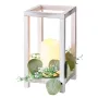 12 Set/36 Pcs Wooden Wedding Lantern Centerpiece, Includes 12 Wooden Lantern Candle Holder 12 Flameless LED Candle 12 Eucalyptus