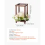 VEVOR 10 Set/30 Pcs Wooden Wedding Lantern Centerpiece, Includes 10 Wooden Lantern Candle Holder 10 Flameless LED Candle 10 Cham